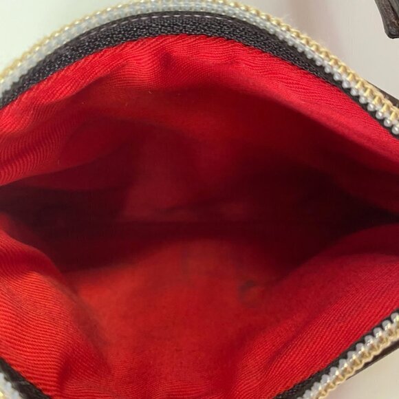 Dooney & Bourke Green Stripe Leather Wristlet - Picture 7 of 7